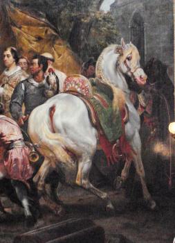 賀拉斯 貝內特 Philippe Auguste Arabian horse and Moorish attendant at the Battle of Bouvines 賀拉斯 貝內特 Philippe Auguste Arabian horse and Moorish attendant at the Battle of Bouvines